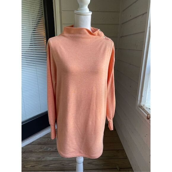 Soft Surroundings Tunic Top Women’s S. Peach/ Pastel Long Sleeve Relaxed Fit - Picture 10 of 10